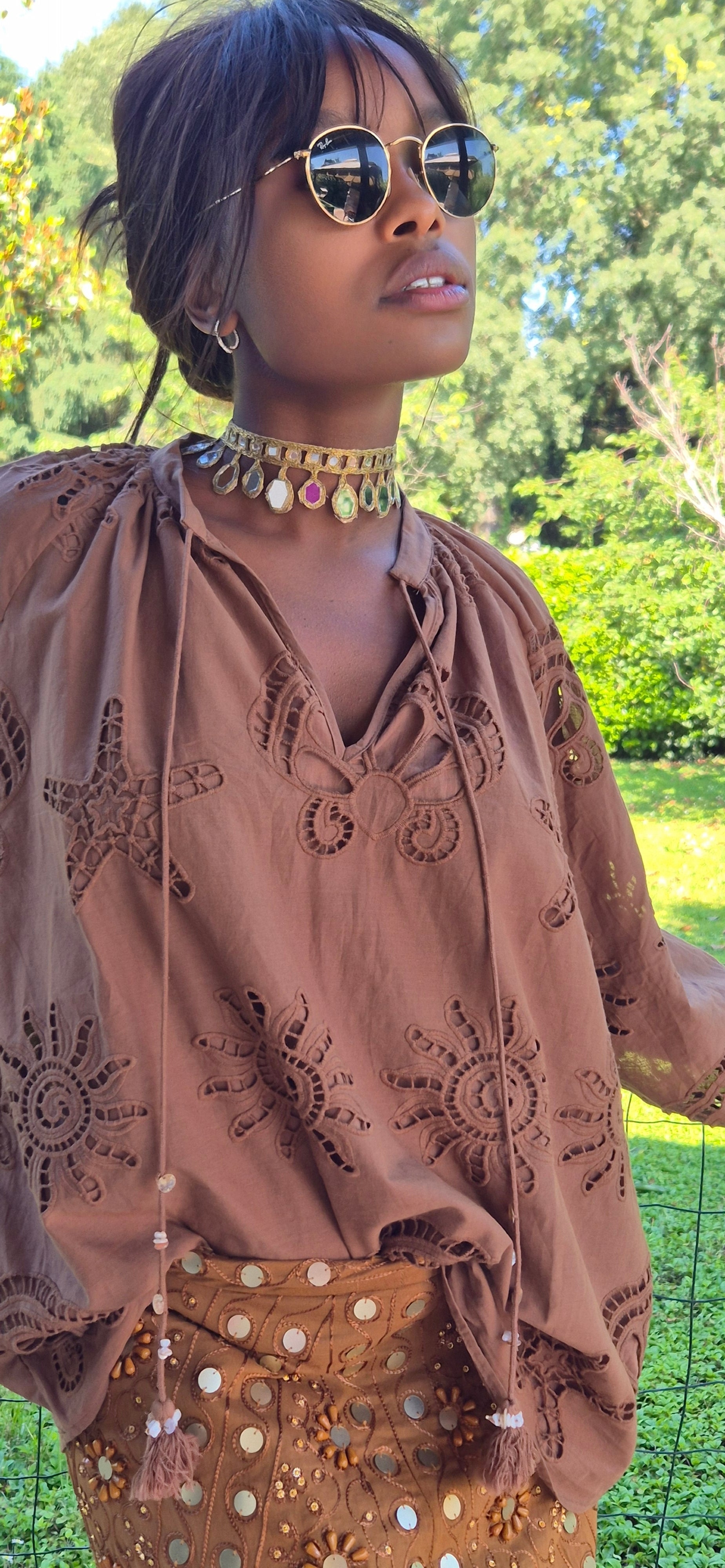 CAMICIA MARINA CACAO